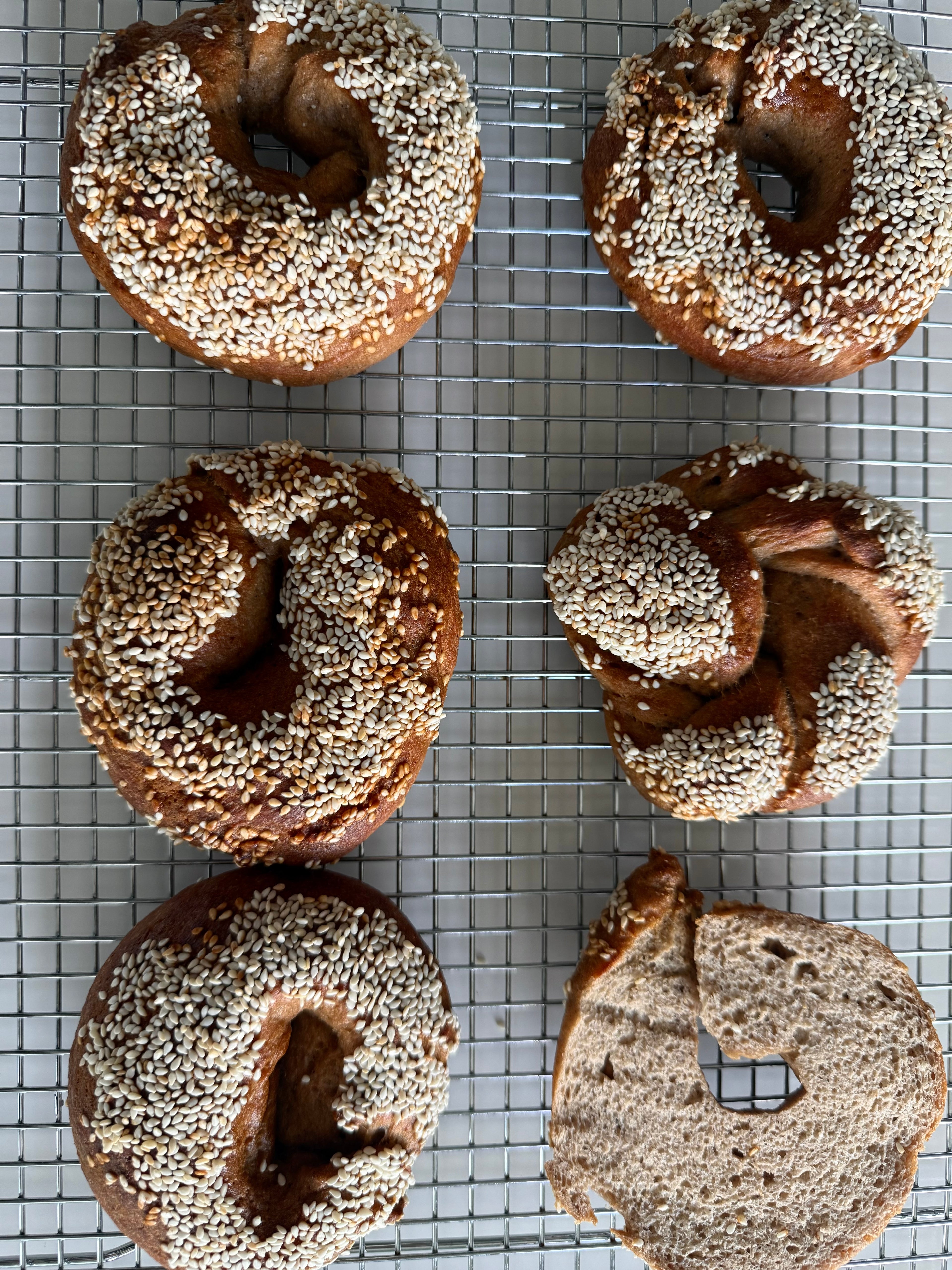 Artisan keto sesame bagel